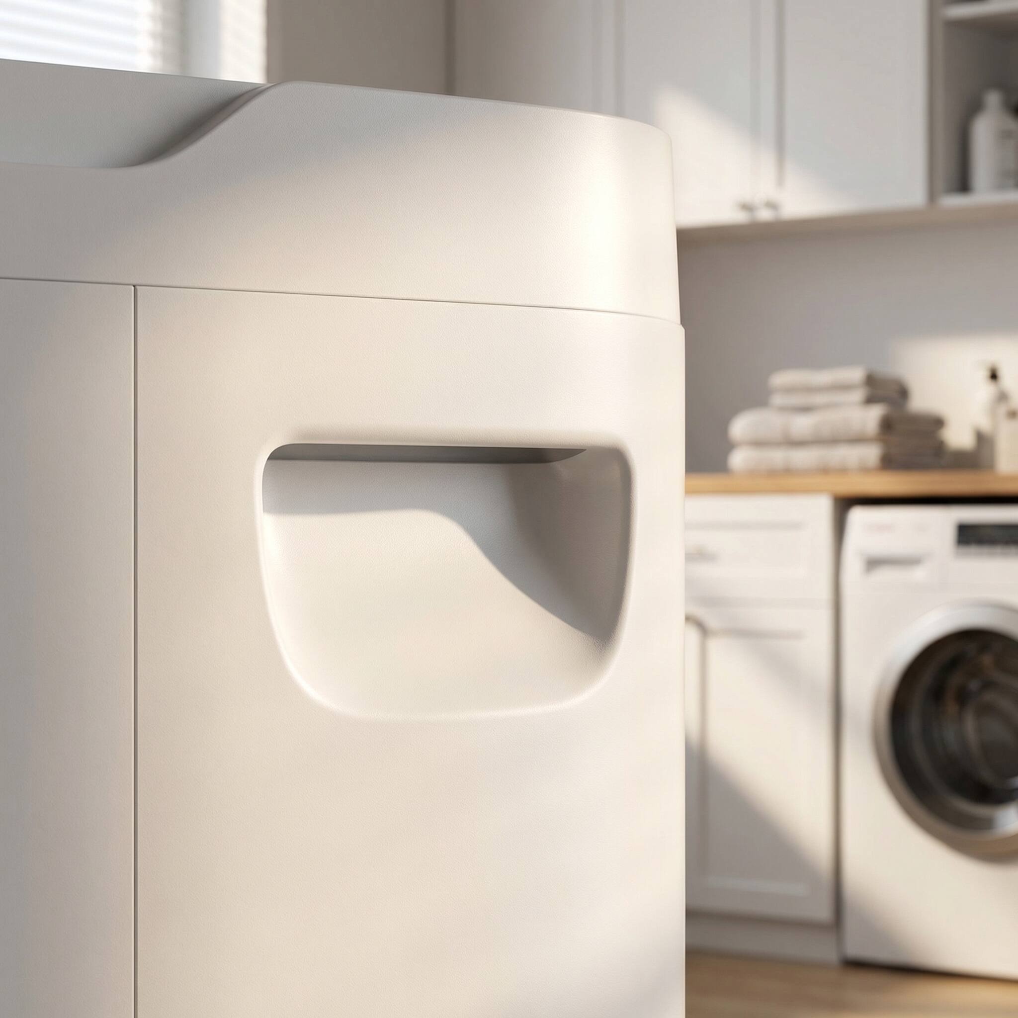 Angle. Airplus - 4500 sq. ft. 53 Pints  Dehumidifier in Black Top with Drain Hose and Bucket, Auto Defrost - White.