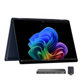 HP - OmniBook X Flip 14" Touch 2-in-1 Laptop,Ultra 7 256V,16GB RAM,1TB SSD+1TB Dock Set,Backlit keyboard,Win 11 Pro - Blue