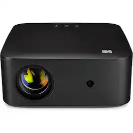 Kodak - FLIK X20 Smart Projector, 1080p Portable Projector with Google TV Dongle Built-In - Black