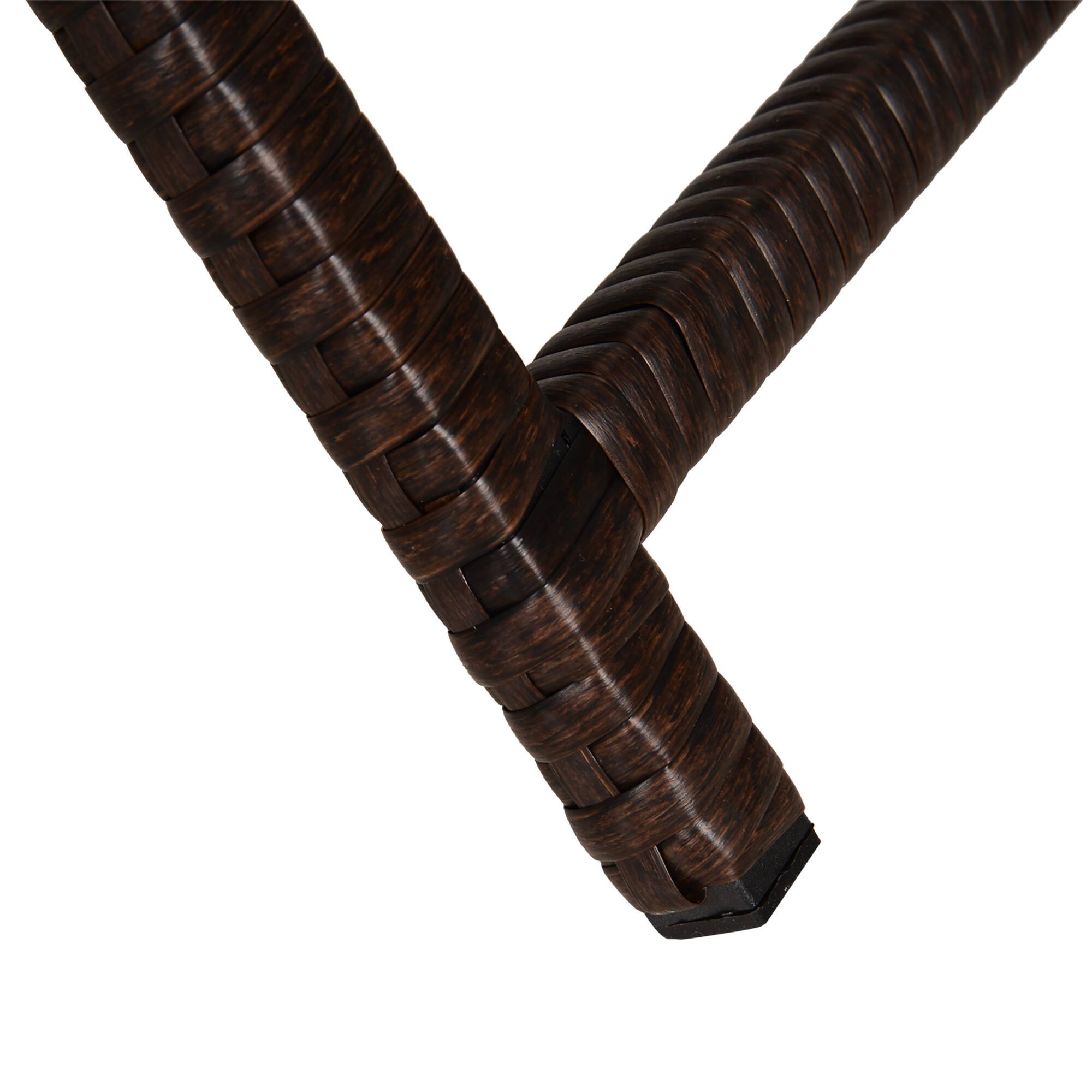 Alt View 7. Outsunny - Patio Chaise Lounge, Pool Chair with 5 Position Adjustable Backrest & Cushion, 78.75" x 28" x 35" - Coffee.