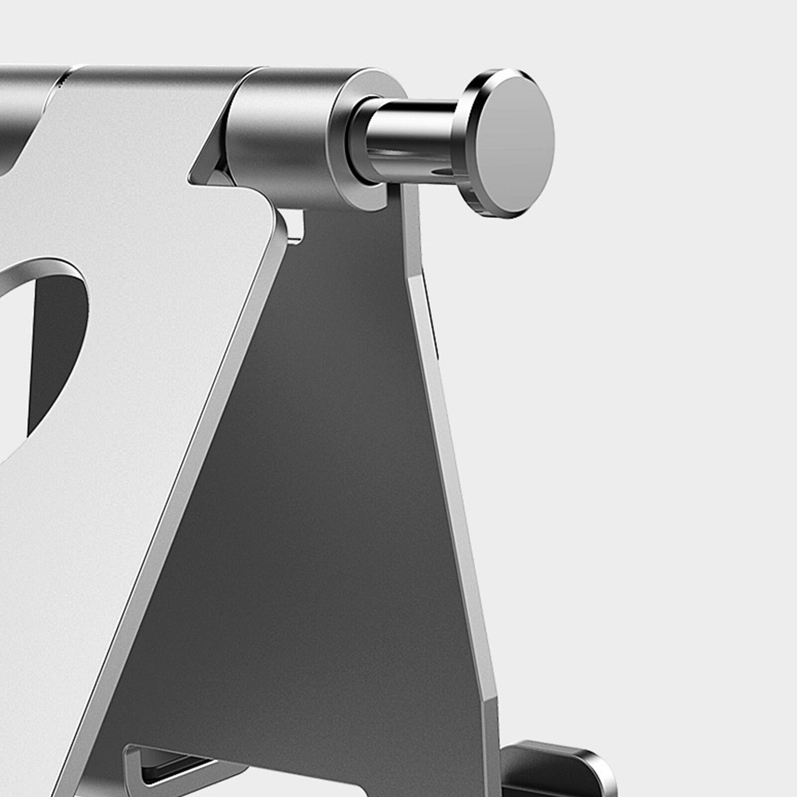 Alt View 4. UUCOVER - Universal Adjustable Cell Phone Stand and Tablet Desk Mount Holder Aluminum Stand Anti-slip Foldable Bracket Kickstand - Rosegold.