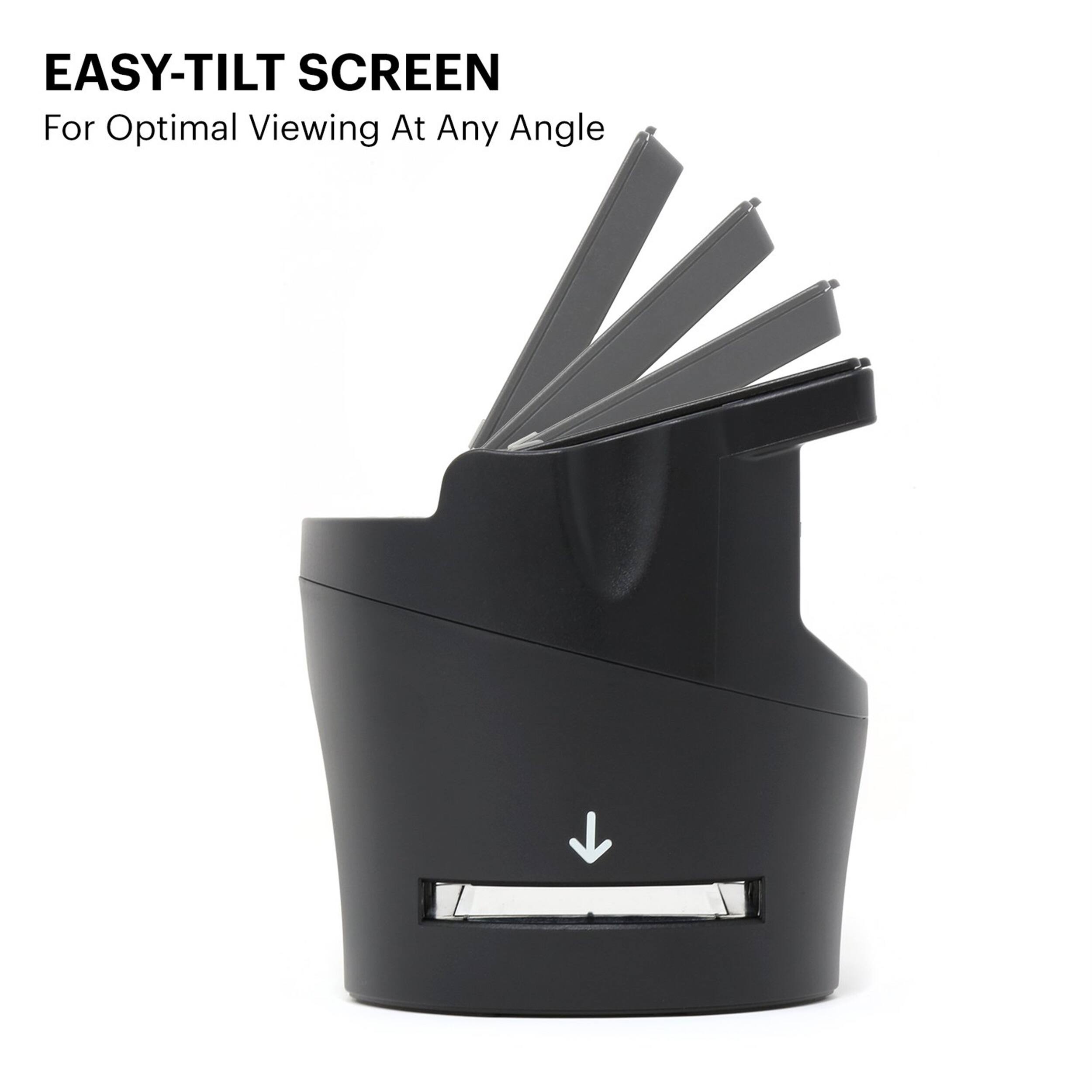 Easy-Tilt Screen For Optimal Viewing At Any Angle