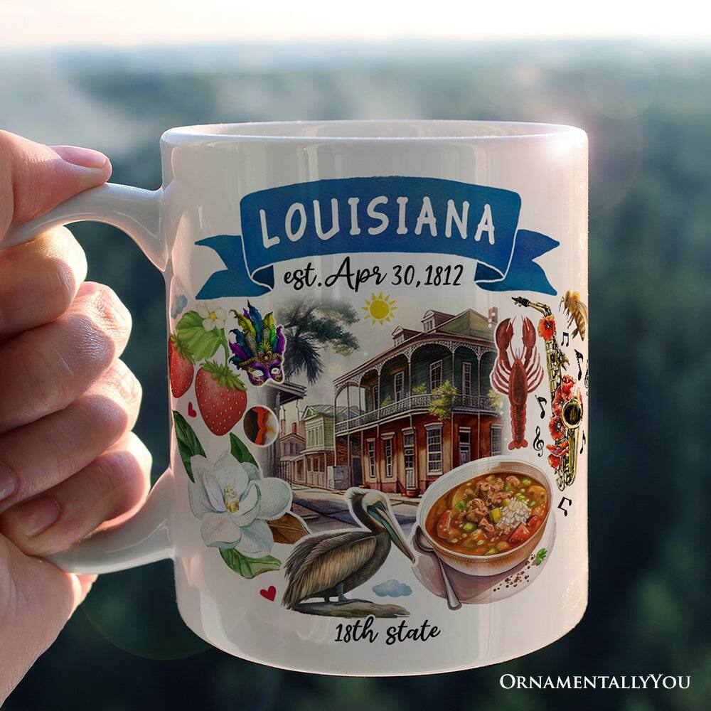 LOUISIANA  
est. Apr 30, 1812  
18th state  

ORNAMENTALLYOU