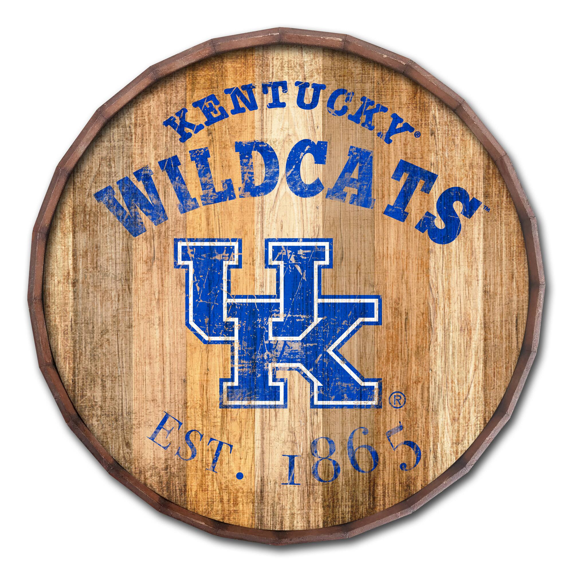 Kentucky Wildcats 24'' Established Date Barrel Top