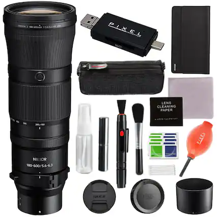 NIKKOR Z 180-600mm 1:5.6-6.3 VR
180-600/5.6-6.3
PIXEL
LENS CLEANING PAPER
PIXEL
NIKKOR
NIKKOR Z mount