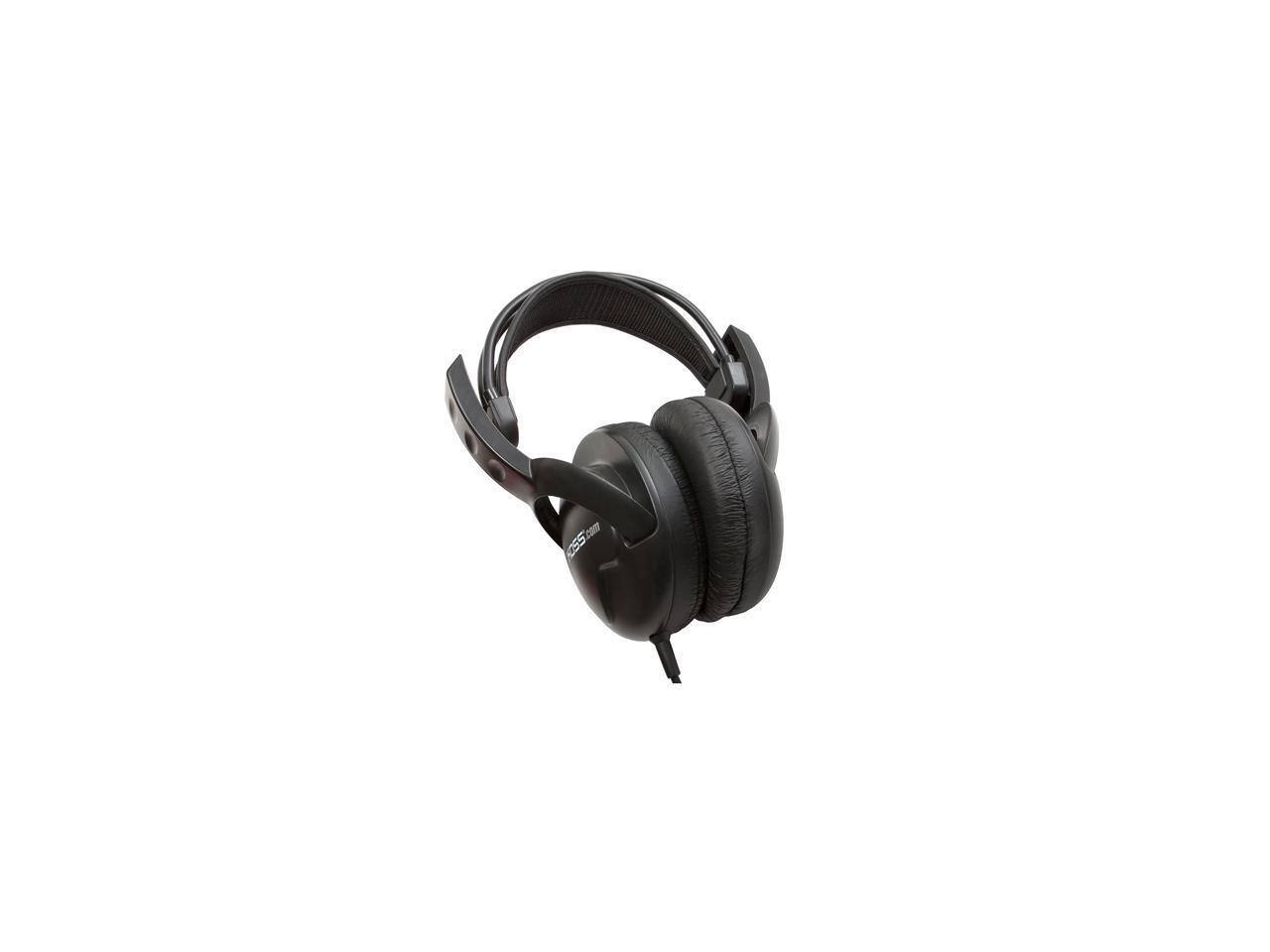 Front. Koss - ur20 3.5mm/ 6.3mm connector circumaural stereophones - Black.