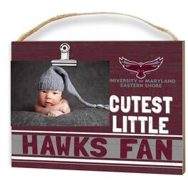 Jardine - Maryland Eastern Shore Hawks 8" x 10" Cutest Little Fan Team Logo Clip Photo Frame - Maroon