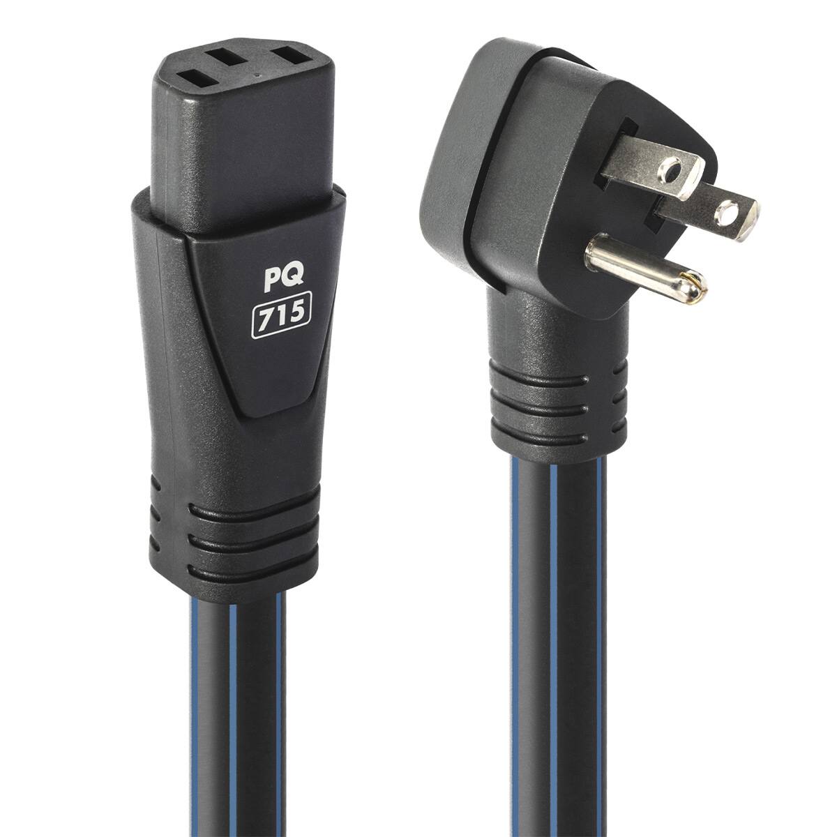 Alt View 9. AudioQuest - AudioQuest PowerQuest 707 12-Outlet Surge Protector with NRG-Z3 1.0m Low-Distortion 3-Pole AC Power Cable - Black.