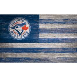Fan Creations - Toronto Blue Jays 11'' x 19'' Distressed Flag Sign - Multicolor