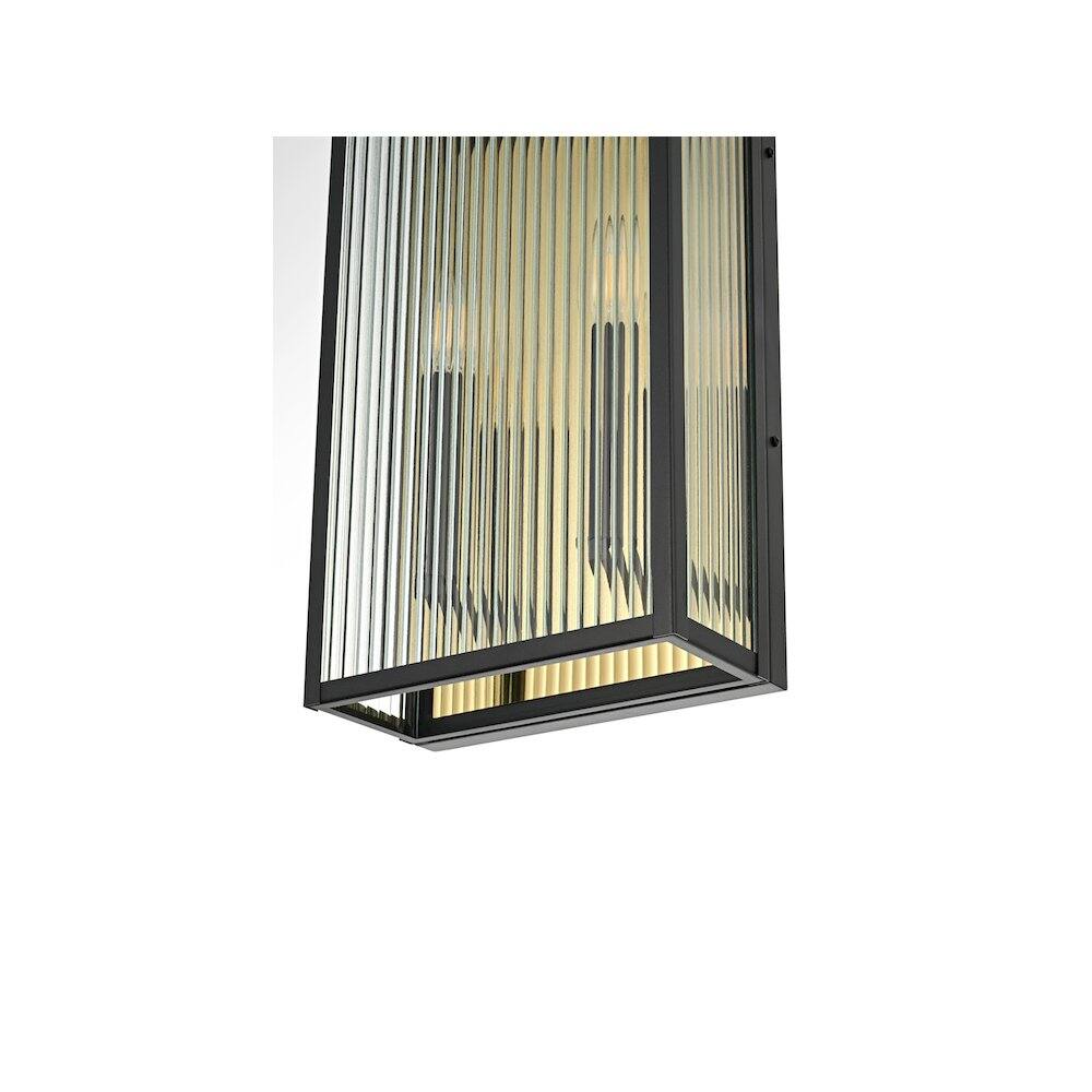 Alt View 1. Elegant Lighting - Kannon 11.5 inch Outdoor Wall Sconce in Black - Black.