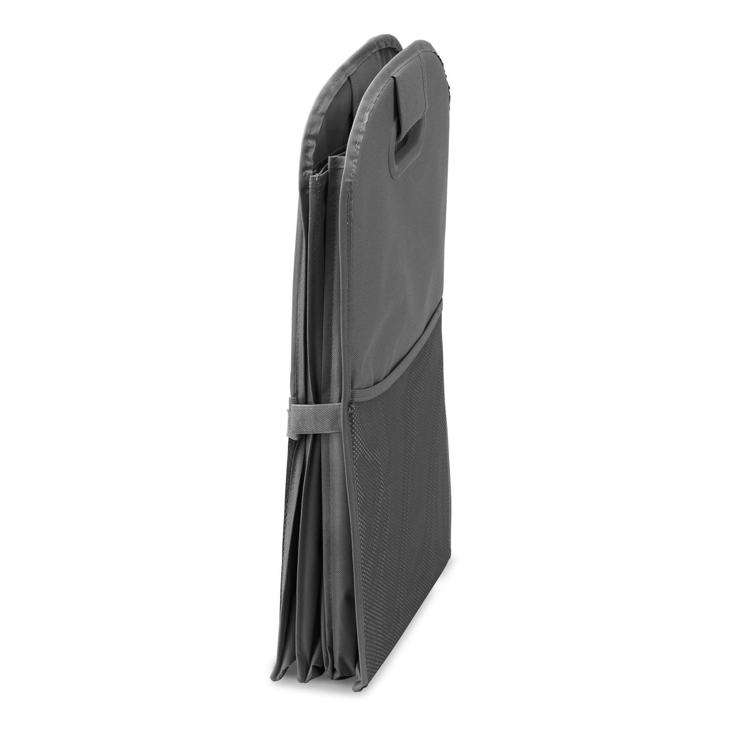 Left. Whitmor - Whitmor Gray Fabric Collapsible Hamper - Gray.