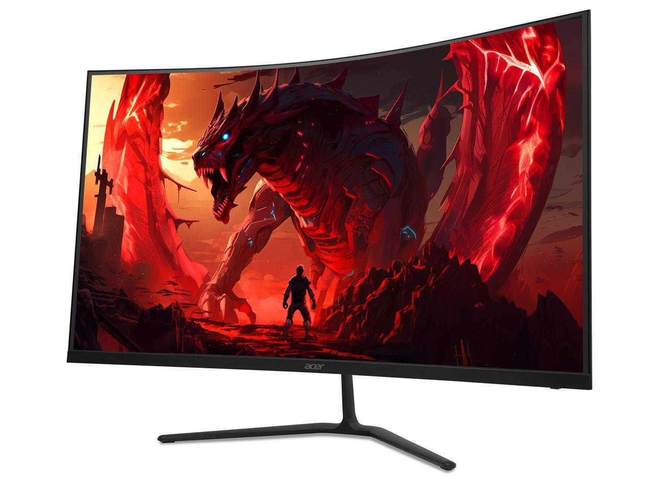 Alt View 2. Acer - Acer Nitro 32" WQHD 1440p 180Hz 1ms 1000R Curved Gaming Monitor with AMD FreeSync ED323QU.