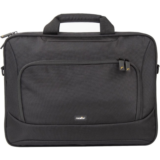 Rocstor - Premium 13" & 14" Professional Toploading Universal Briefcase Laptop Case - Weather & Water Resistant - RFID - Black
