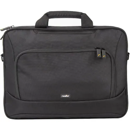 Front. Rocstor - Rocstor Premium 13" & 14" Professional Toploading Universal Briefcase Laptop Case - Weather & Water Resistant - RFID - Black.