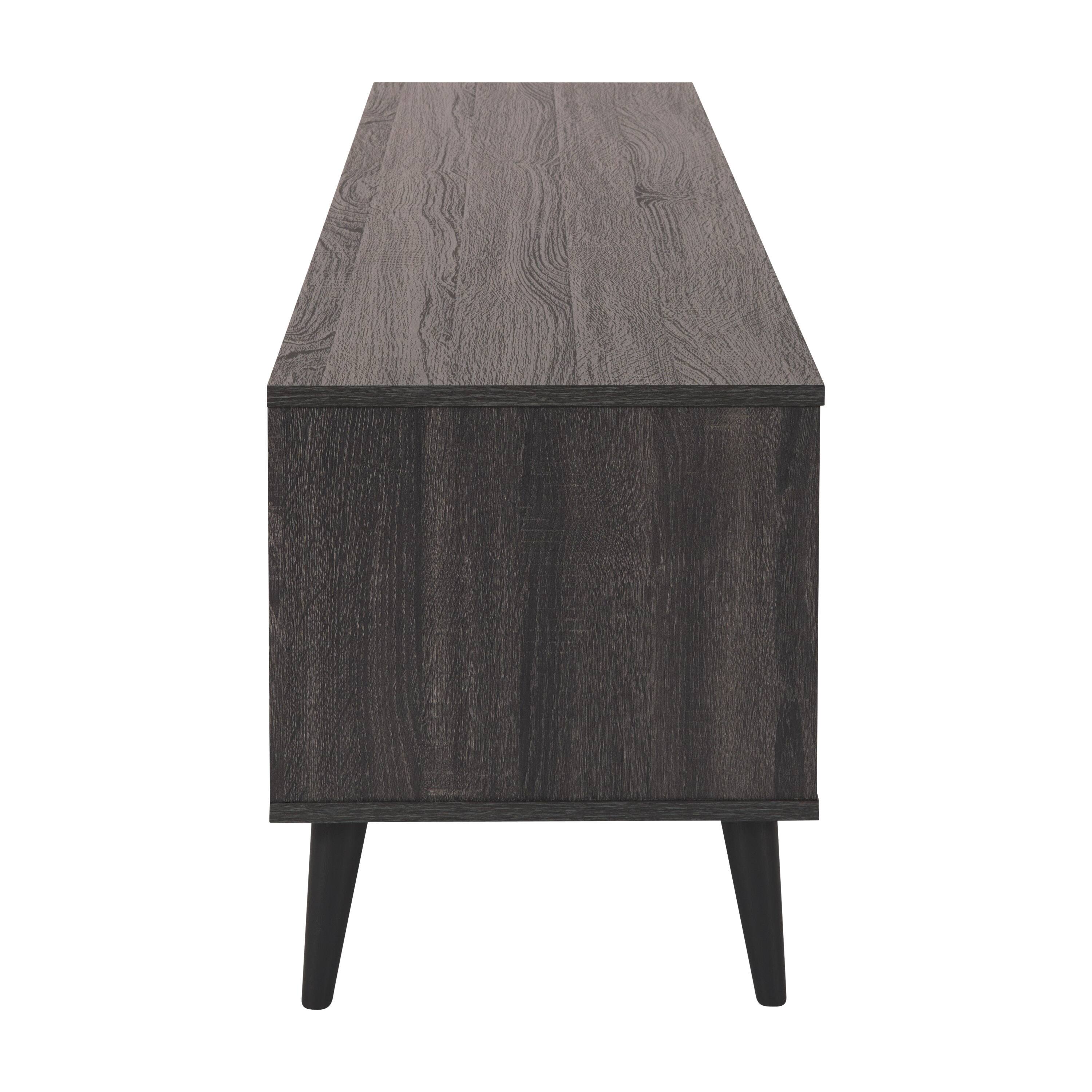 Left. CorLiving - Cole Collection TV Stand with Open Cabinets for Most TVs up to 85" - Dark Gray.