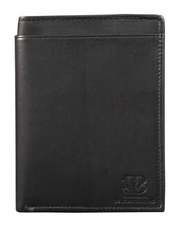 Rico Industries - Cincinnati Football Bengals Black Leather RFID Blocking Passport Holder Cover Travel Billfold Wallet for Men & Women - Multi