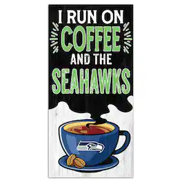 Fan Creations - Seattle Seahawks 6" x 12" Coffee Wall Art - Multicolor