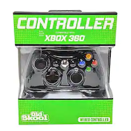 Old Skool - Wired USB Controller for PC & XBOX 360 - Black