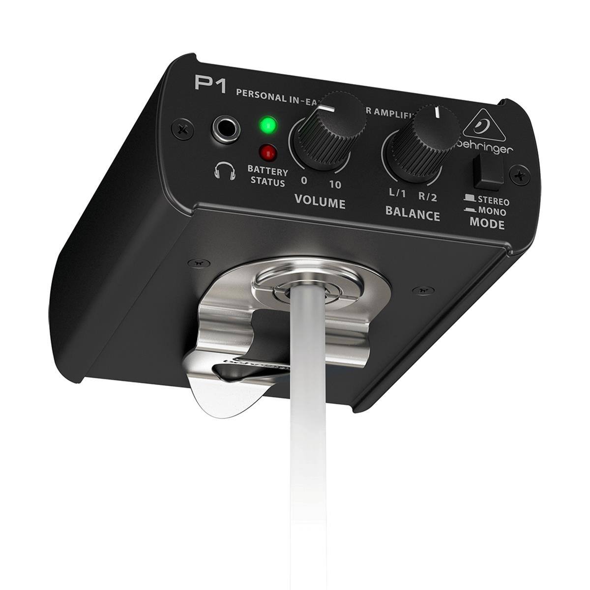 P1 PERSONAL IN-EAR AMPLIFIER  
BATTERY STATUS  
VOLUME  
STEREO BALANCE  
MONO MODE