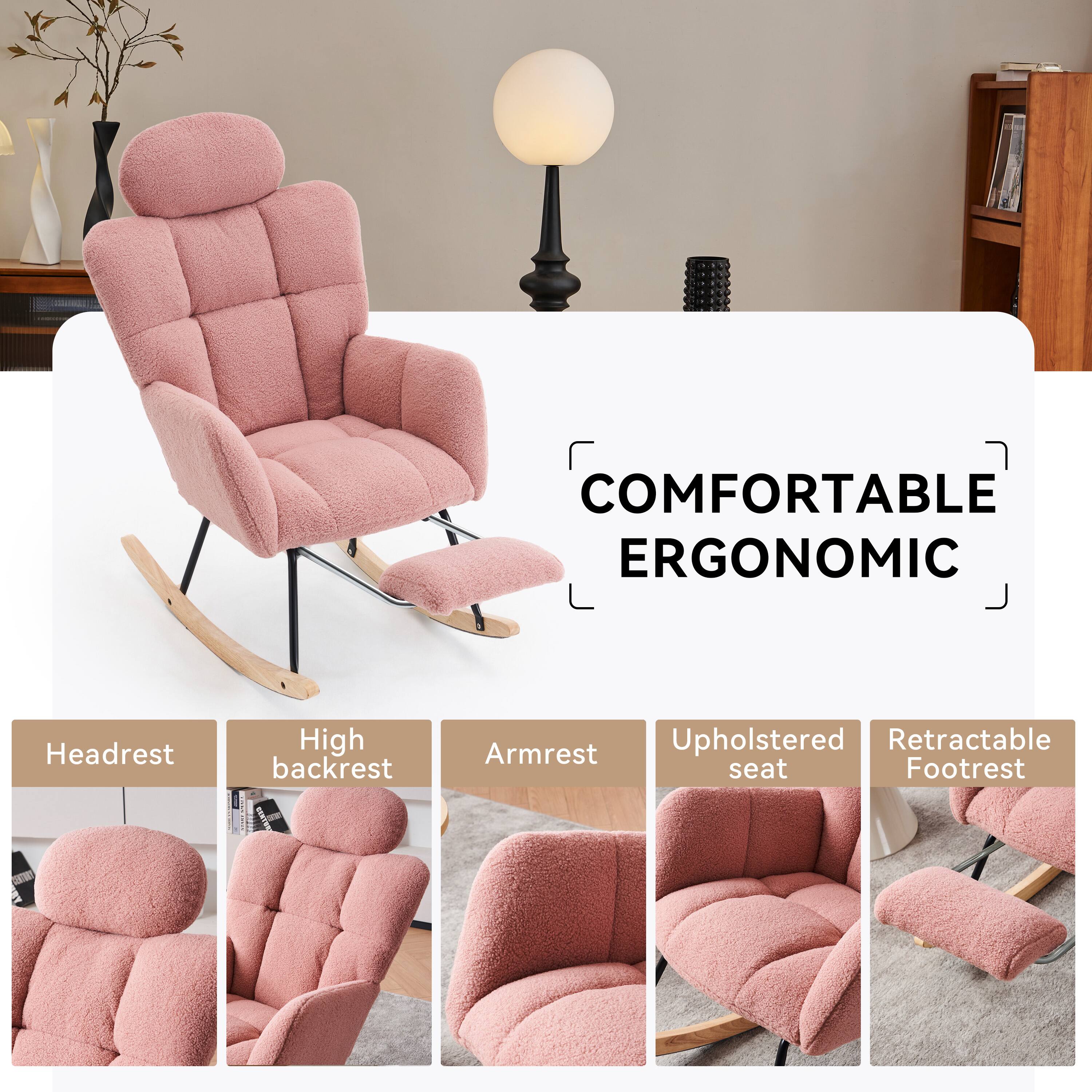 COMFORTABLE ERGONOMIC

- Headrest
- High backrest
- Armrest
- Upholstered seat
- Retractable Footrest