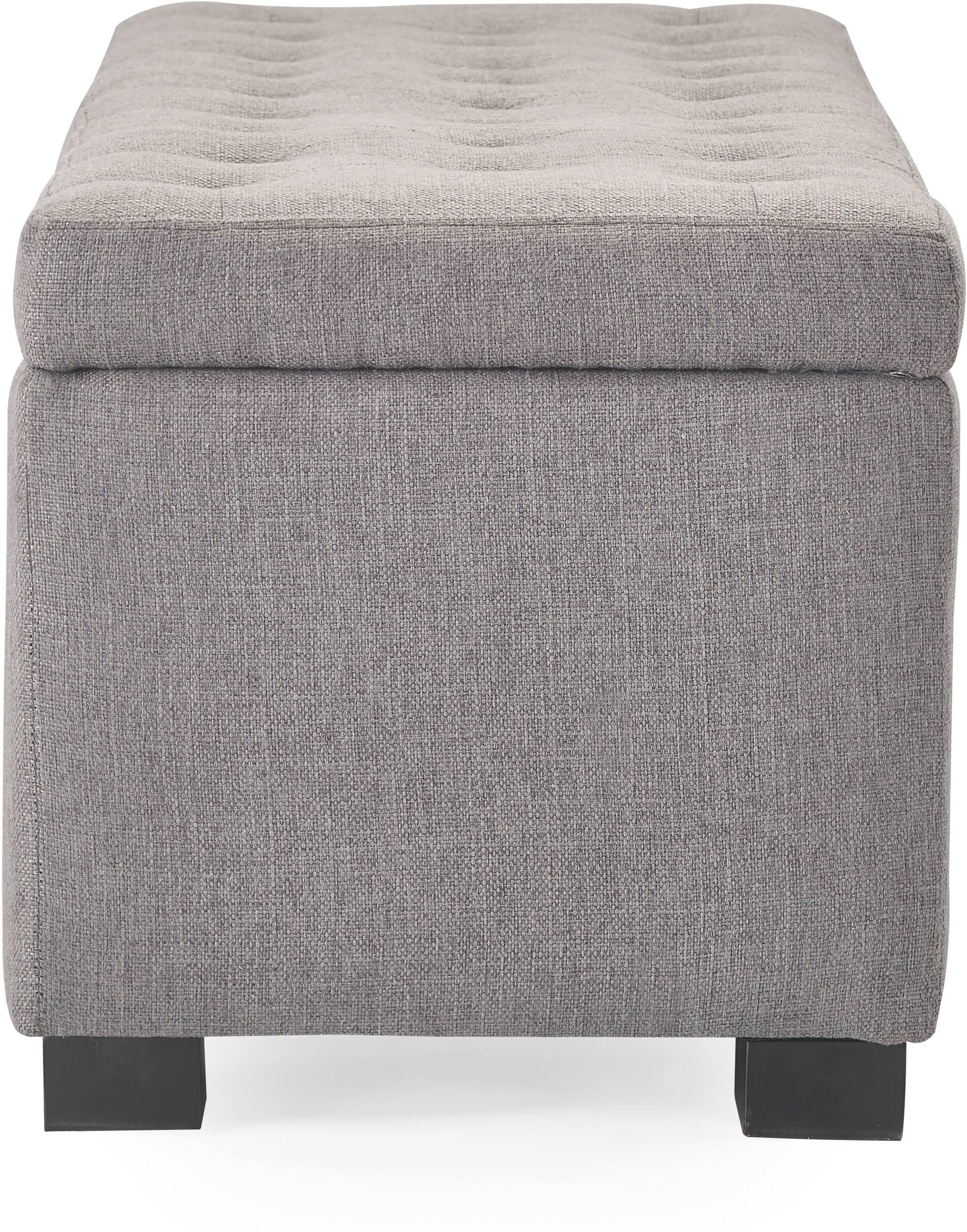 Alt View 13. Adore Decor - Arlo Upholstered Storage Bench - Gray.