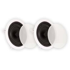 Front. Theater Solutions by Goldwood - TS65C in Ceiling 6.5" Speakers Surround Sound Home Theater 3 Piece Speaker Set - Paintable White.