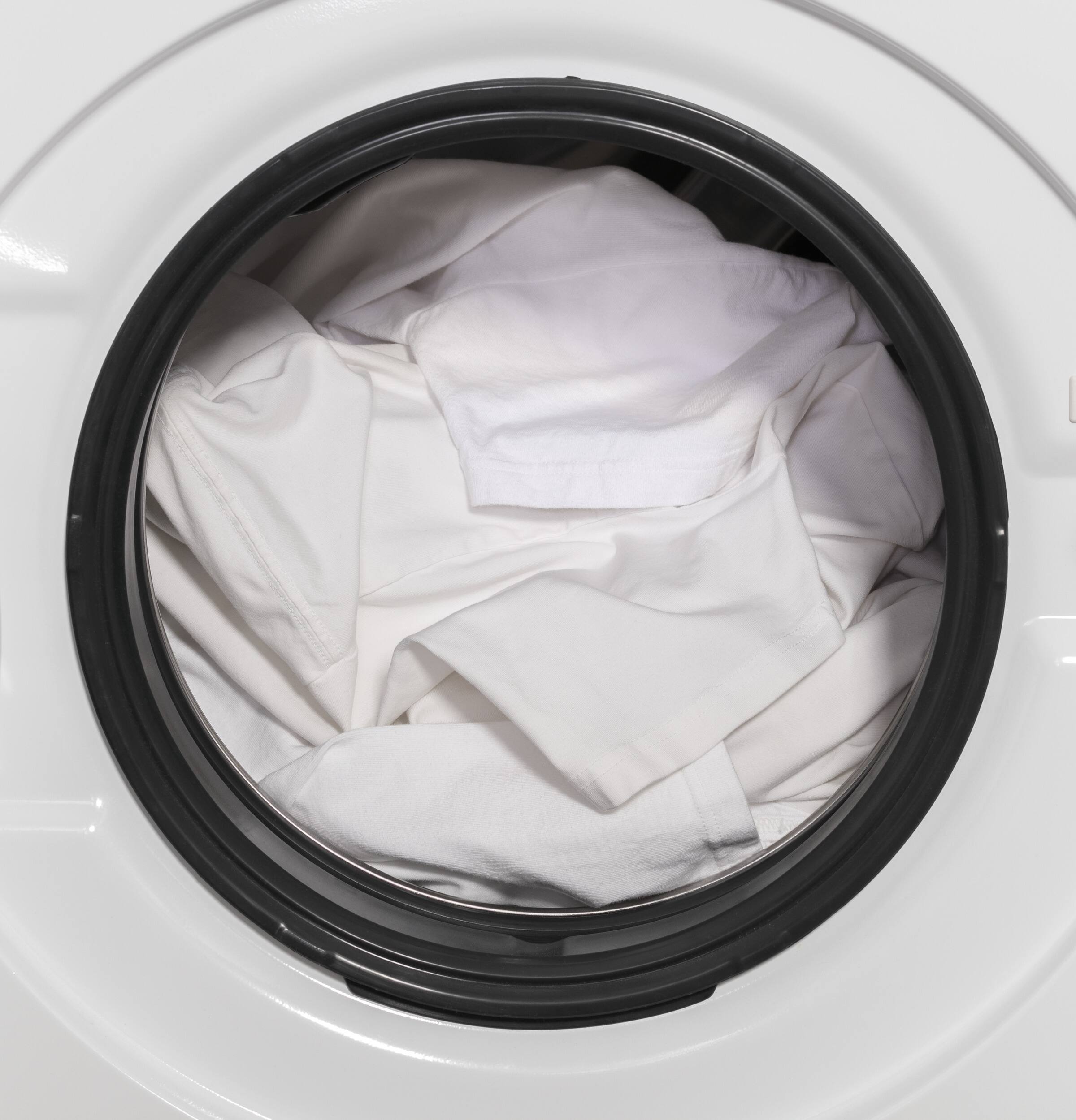 Alt View 16. GE - 2.4 Cu. Ft. High-Efficiency Front Load Washer and Electric Condenser Dryer Combo with Steam and Sanitize - White.