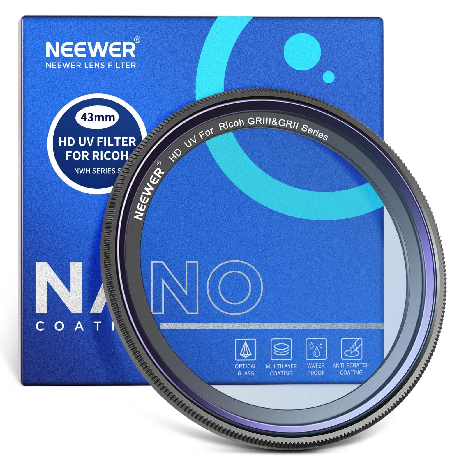 Neewer - UV Filter for Ricoh GR III/IV Series, Slim price history on PriceWatchPro