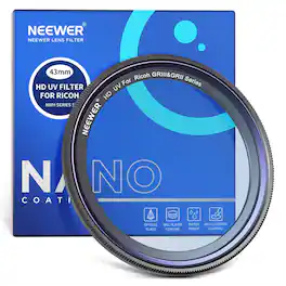 Neewer - UV Filter for Ricoh GR III/IV Series, Slim