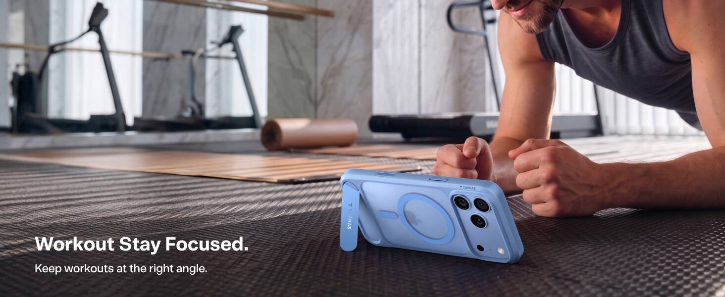 Workout Stay Focused.  
Keep workouts at the right angle.