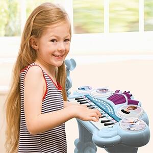 Alt View 6. Lexibook - Disney Frozen Electronic Keyboard with Lights, Seat & Microphone.