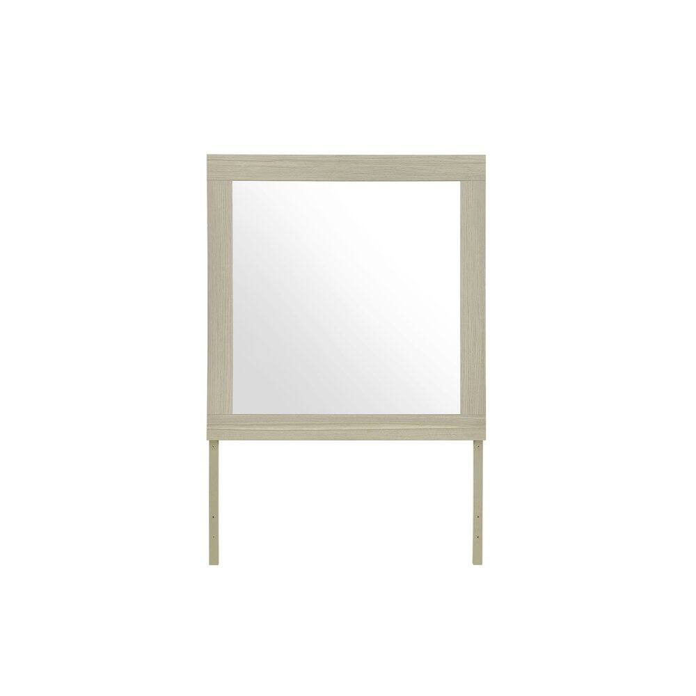 Left. Global Furniture USA - Emma Natural/White Mirror - Natural,White.