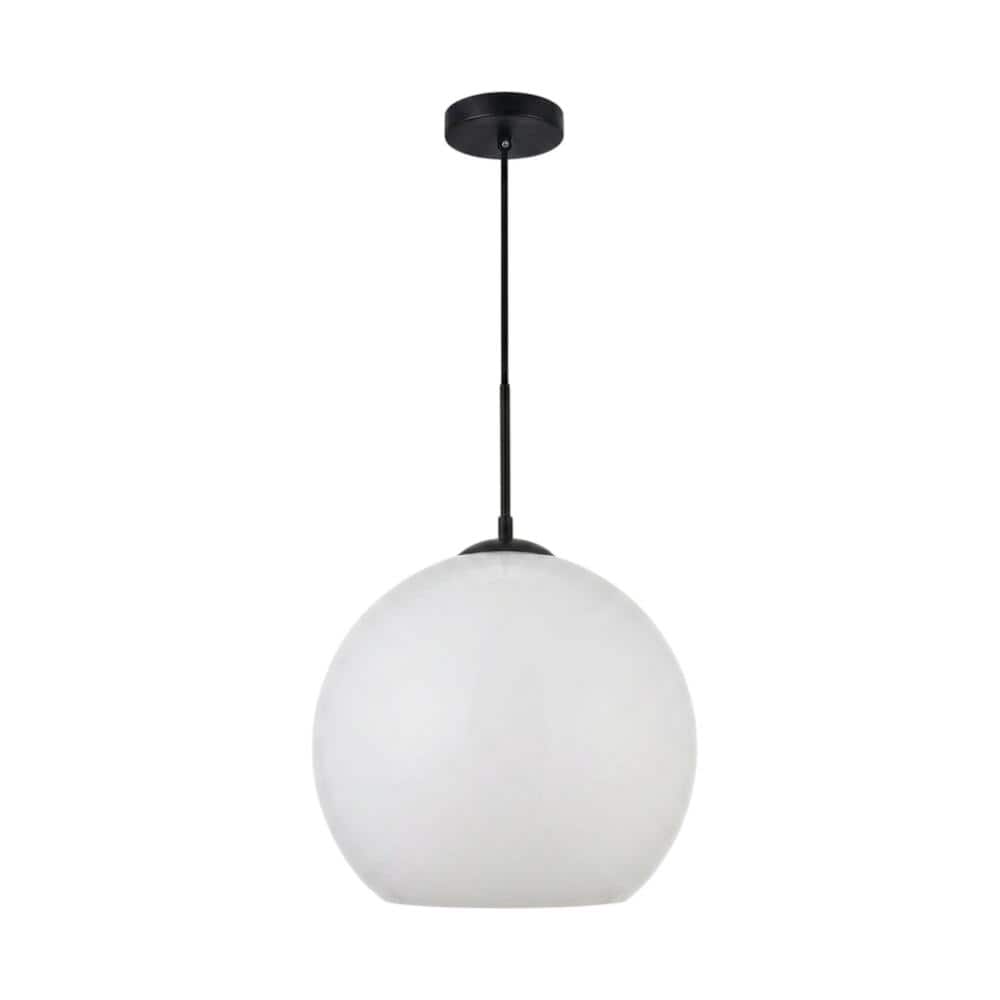 Living District - Baxter 1 Light Black Pendant With Frosted White Glass - Black And Frosted White price history on PriceWatchPro