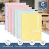 70 - 1000* 6 PACK ColorSpiral Spiral Notebook here eunched to FIE y border The paper has ewp.to-ter ares FSC High-quality Paper Sturdy Paper Cover Neat Spiral Binding Easy to Tear out