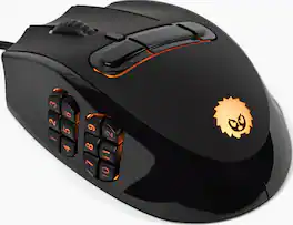 HM 1810 - Hedgehog Mmo Gaming Mouse - Buttons To Joystick Mode With Spring-loaded Base Pc Ubuntu Linux - Wired - Default