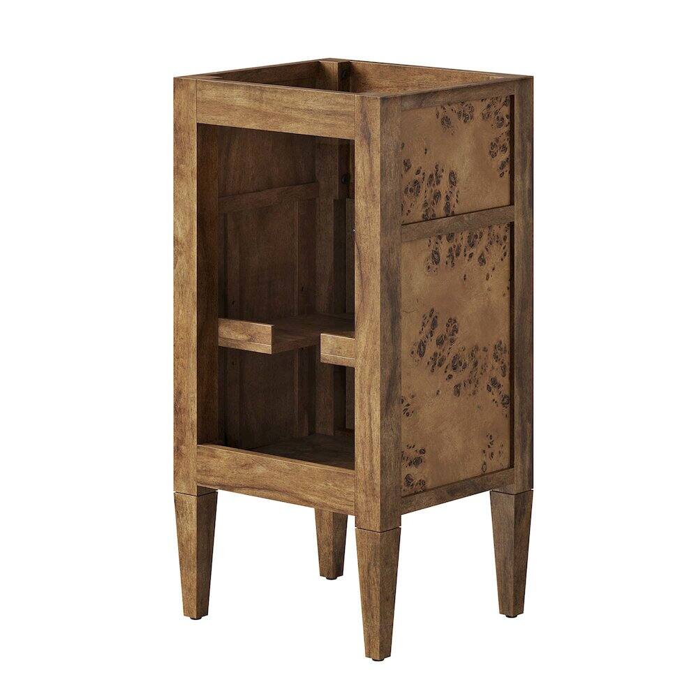 Alt View 2. Modway - Elysian 18" Wood Bathroom Vanity Cabinet (Sink Basin Not Included) - Brown.