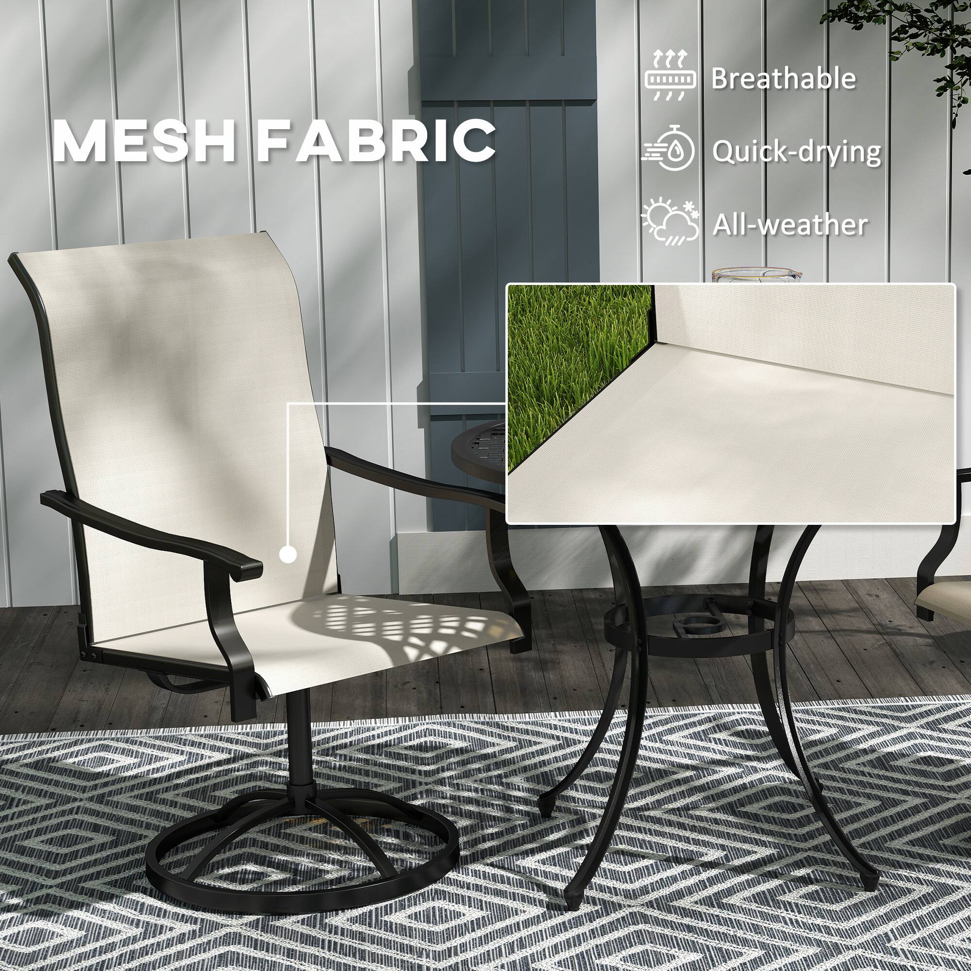 MESH FABRIC
Breathable
Quick-drying
All-weather