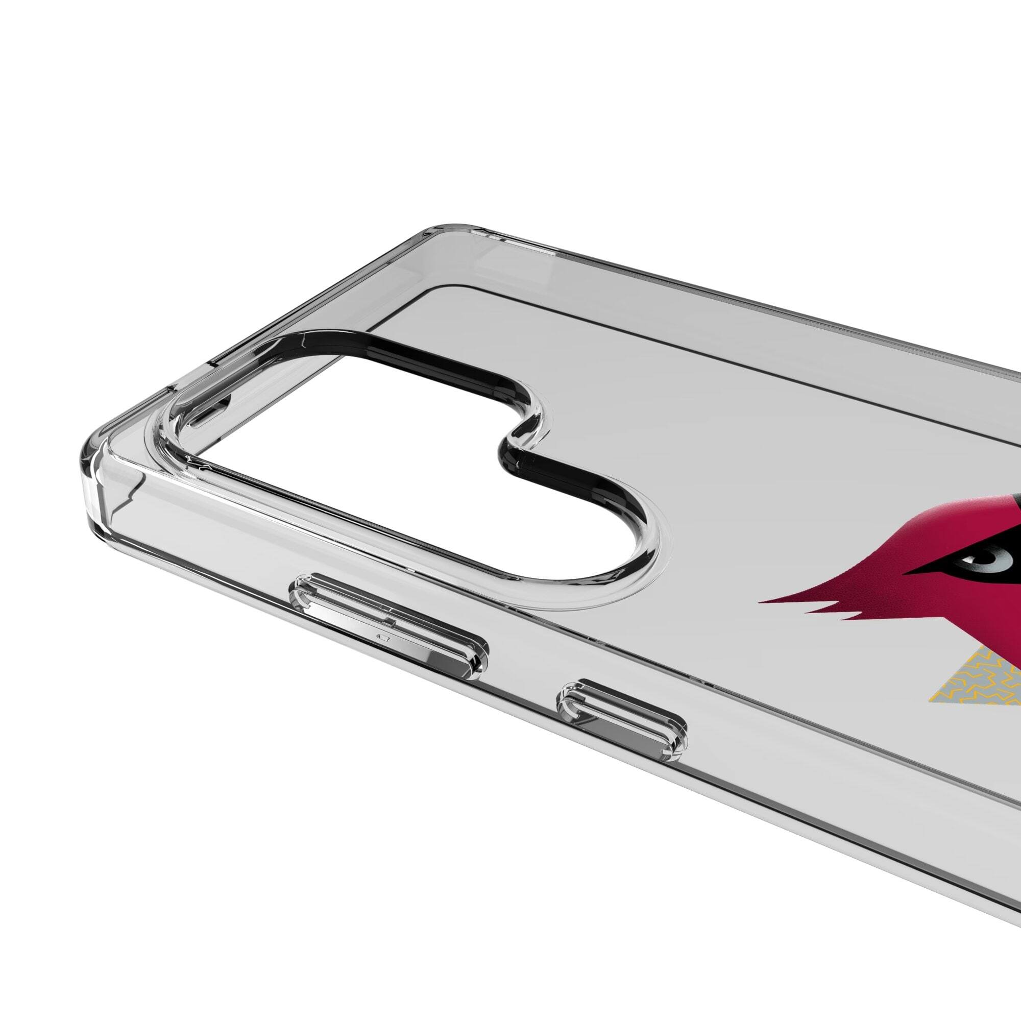 Alt View 2. Keyscaper - Arizona Cardinals Galaxy Clear Case - S23 Ultra - Multicolor.