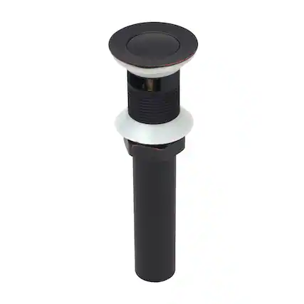 Front. Akicon - Akicon Pop-Up Bathroom Sink Drain Stopper With Overflow in Oil Rubbed Bronze - Oil Rubbed Bronze.