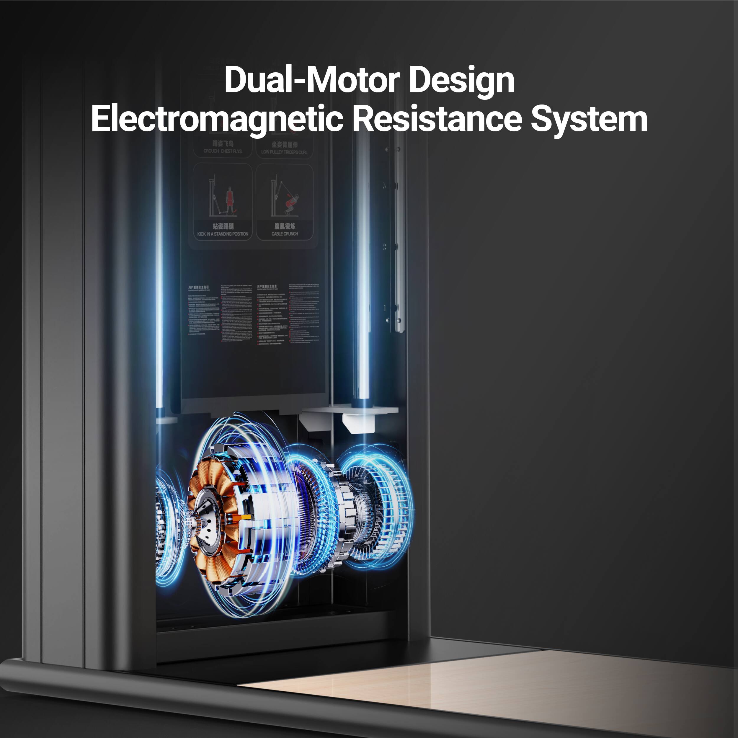 Dual-Motor Design Electromagnetic Resistance System