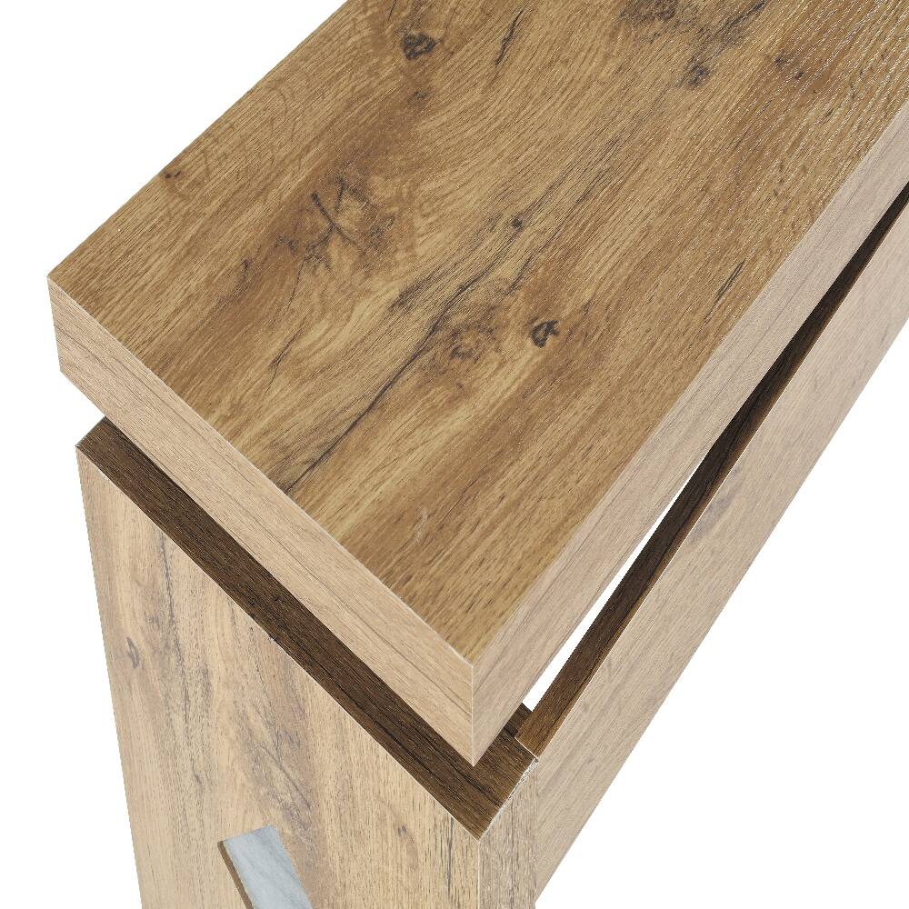 Alt View 4. Loheer - Loheer 62 Inch Console Table Narrow Entryway Table Light Oak Sofa Table - Light Oak.