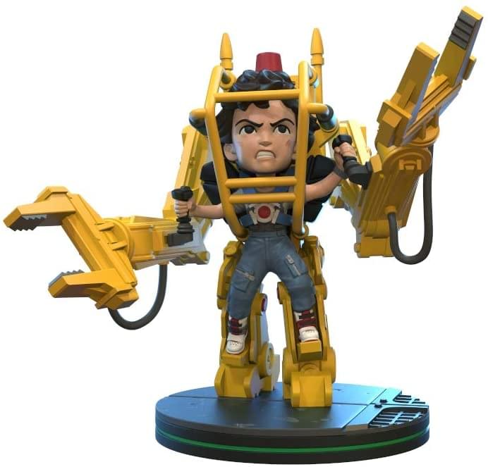 Front. Quantum Mechanix - Aliens Ripley Power Loader 5 Inch Q-Fig Elite - Yellow.