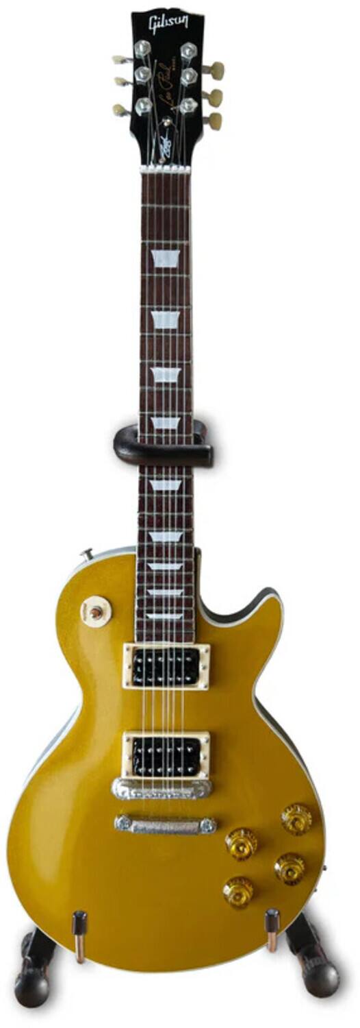 Guns N' Roses - Axe Heaven Slash Gibson Les Paul Standard Victoria Goldtop Mini Guitar GG-136 - Collectibles