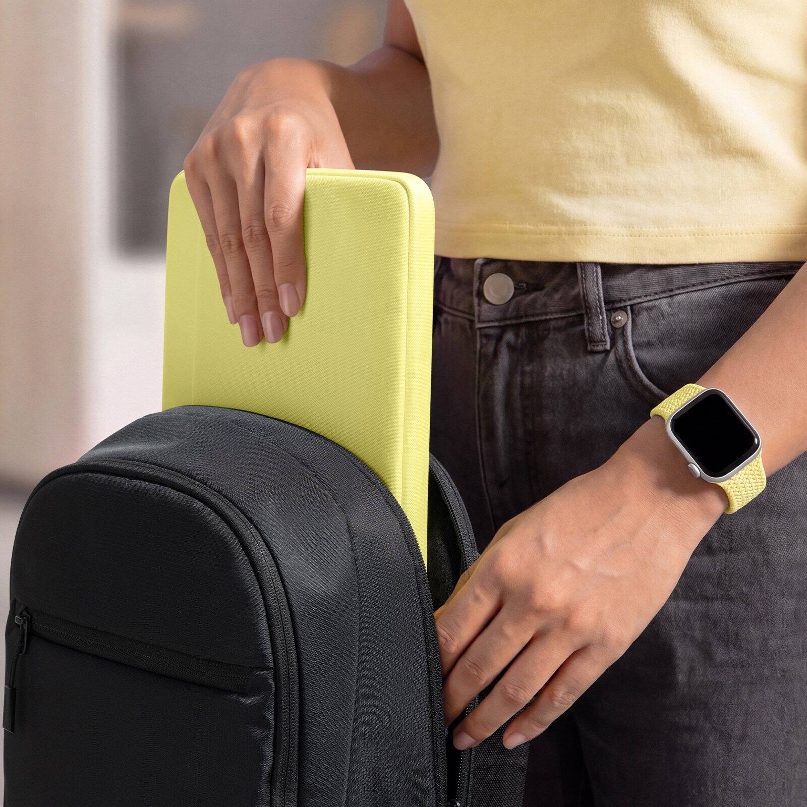 Alt View 8. tomtoc - Light-A18 Slim Laptop Sleeve Case for 13-inch MacBook Neo A18 Pro Chip 2026 - Citrus.