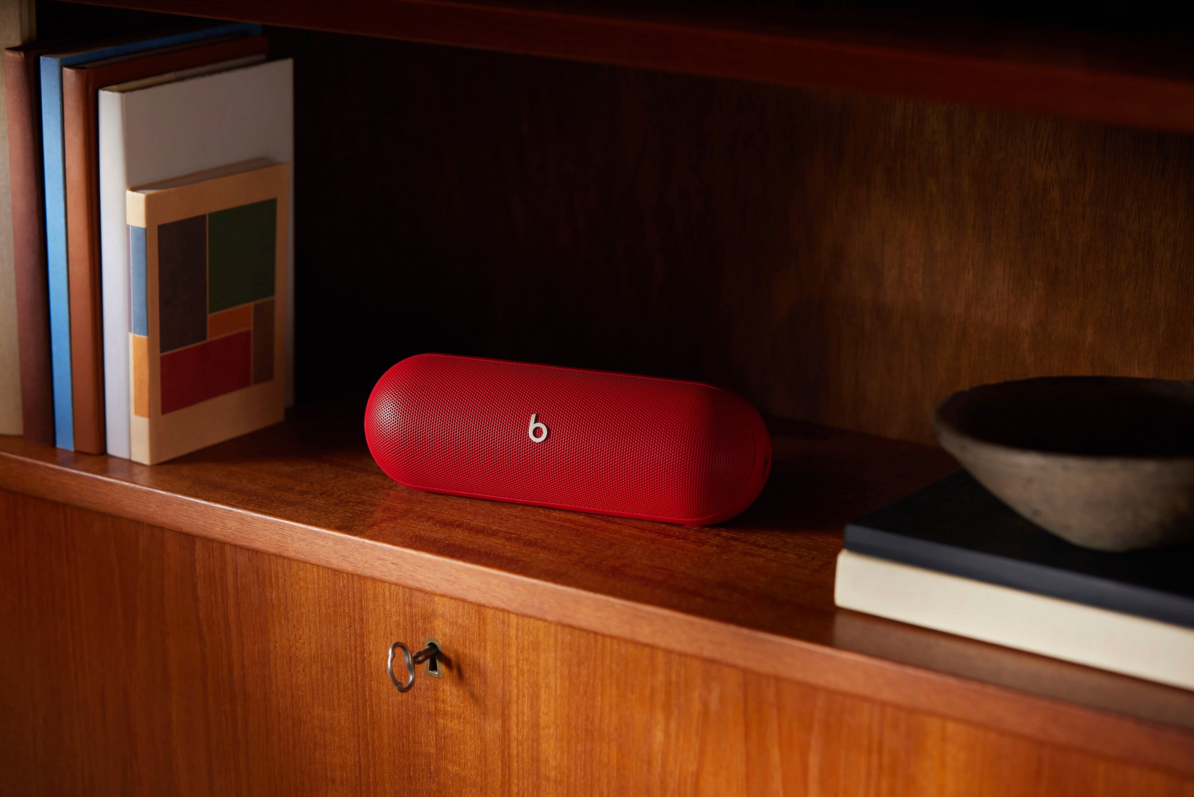 Alt View 15. Beats - Pill Portable Wireless Bluetooth Speaker and Portable Charger - Statement Red.
