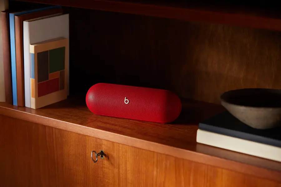 Alt View 15. Beats - Pill Portable Wireless Bluetooth Speaker and Portable Charger - Statement Red.
