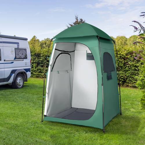 Alt View 6. Winado - 6.7FT Camping Pop Up Tent Instant Portable Shower Dressing Fitting Tent Privacy Toilet Changing Room for Outdoor Camping - Dark Green.