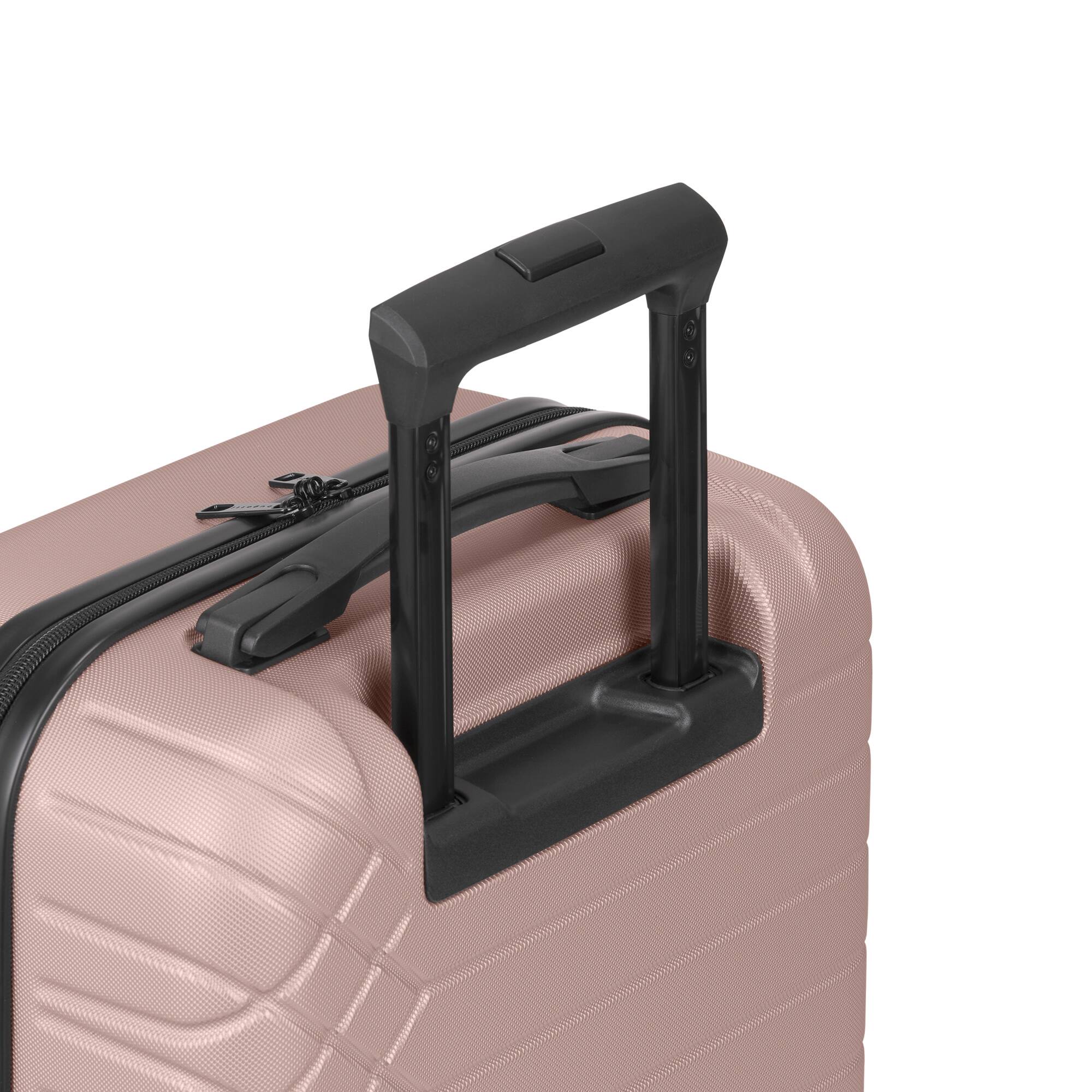 Alt View 4. Bugatti - Mecca 2 Piece Hardside Luggage Set with Expansion - Blush.