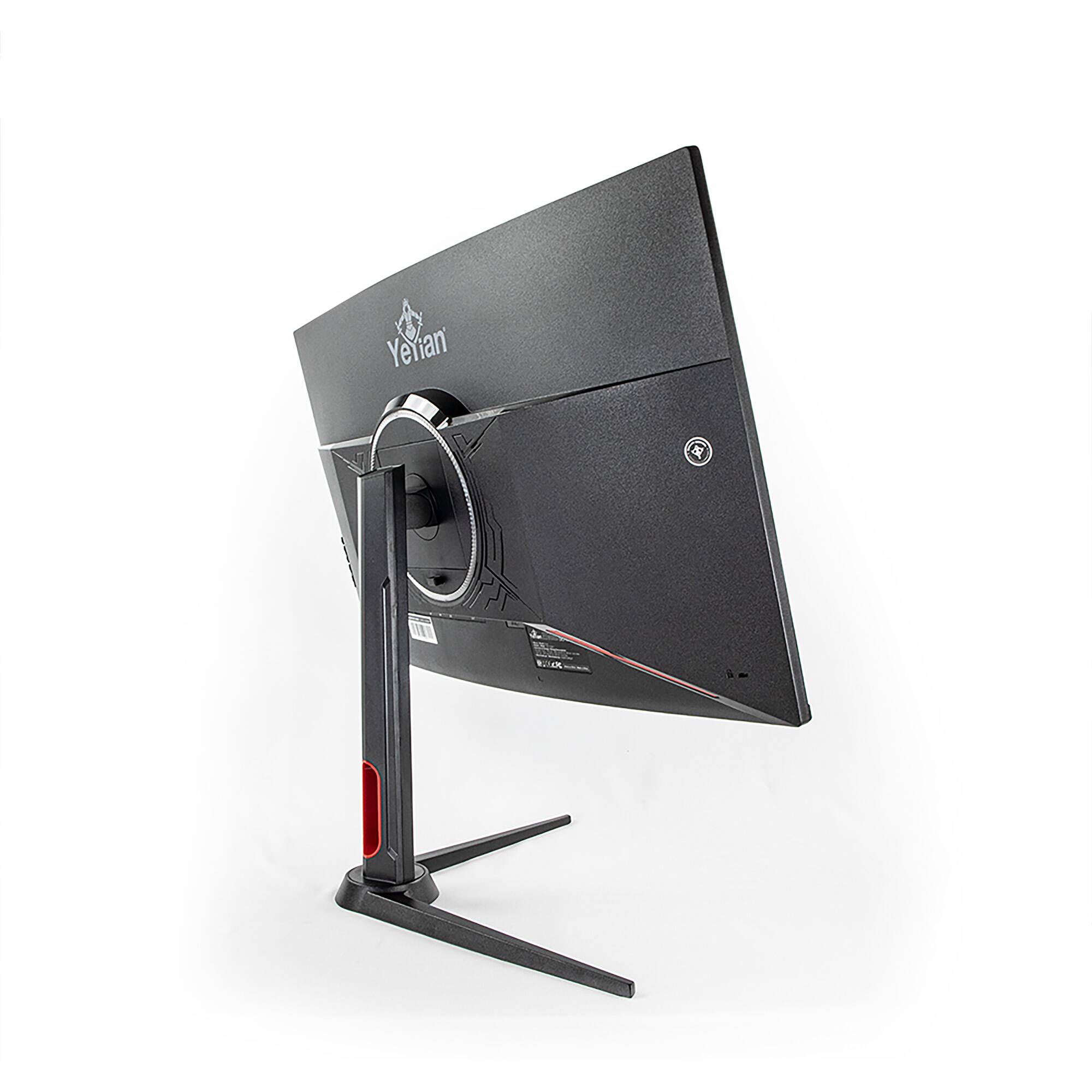 Alt View 2. YEYIAN - YEYIAN 31.5" Curved Gaming Monitor, Full HD 1080p, 165Hz, 1ms, LED Display with HDMI & DP Ports. Model YMC-70201 - Black.