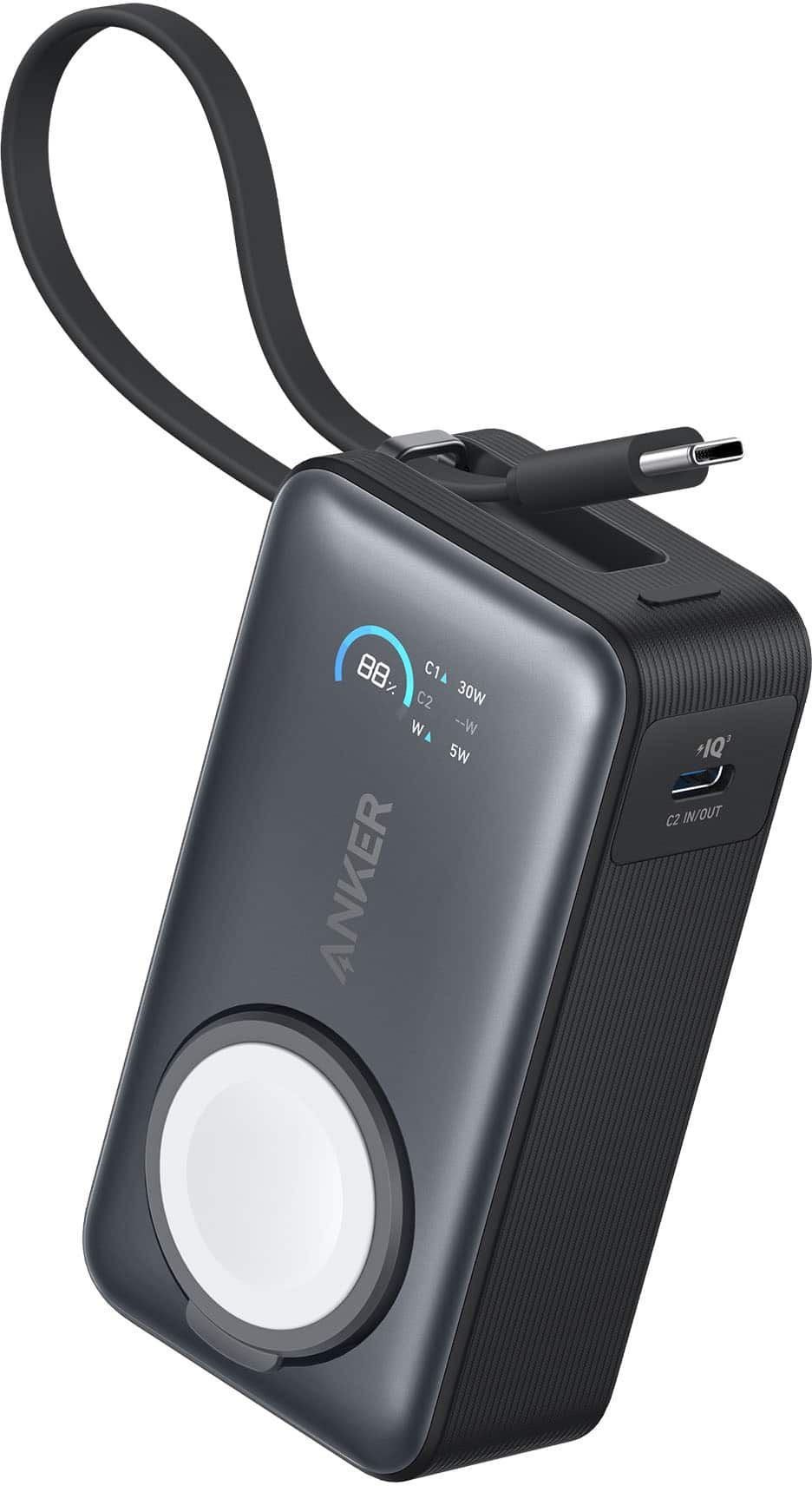 Anker MagGo Power Bank (10K, 35W, For Apple Watch) black